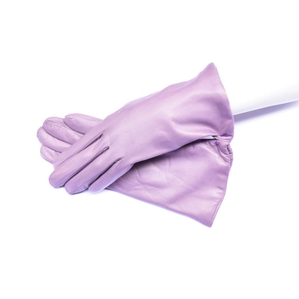 Lambskin leather gloves cashmere lined