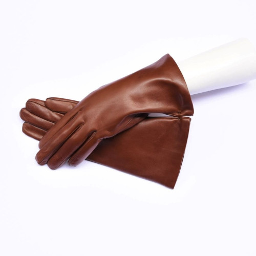Lambskin leather gloves cashmere lined