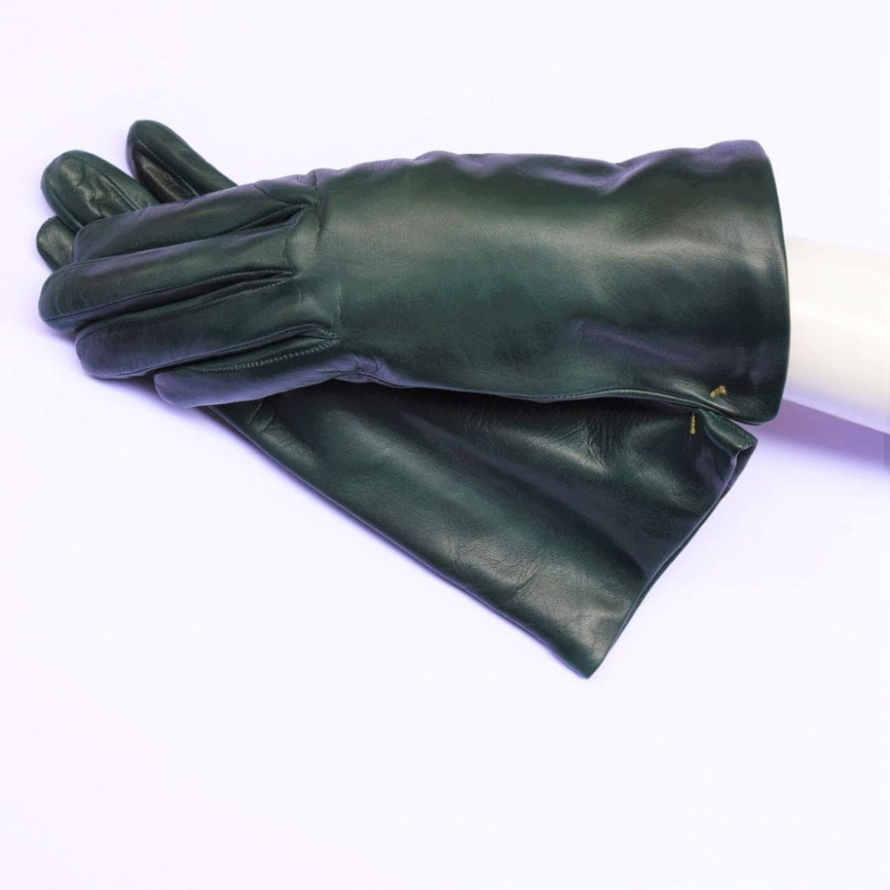 Lambskin leather gloves cashmere lined