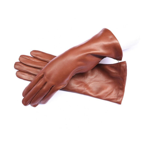 Kidskin leather gloves 4 inch cashmere lined