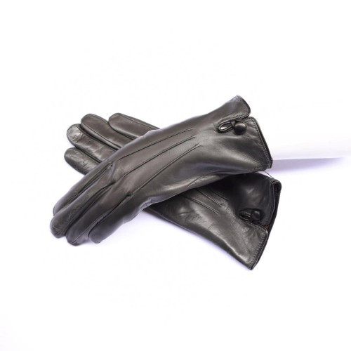 Lambskin leather gloves cashmere lined