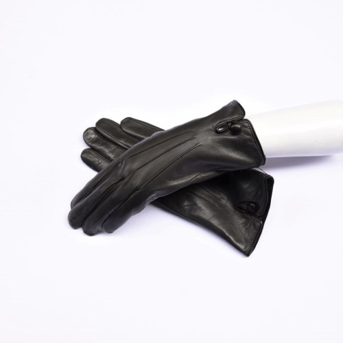 Lambskin leather gloves cashmere lined