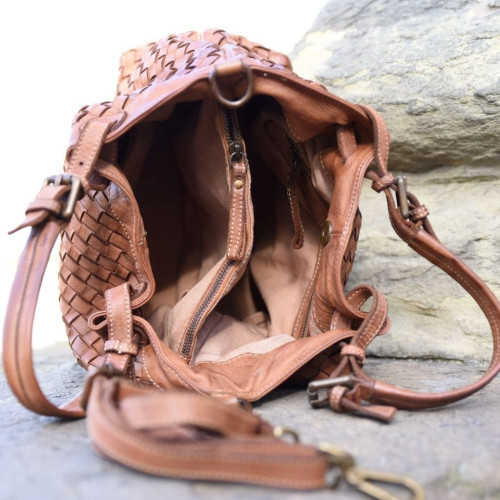 Borsa in Pelle Lavata