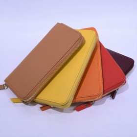 Leather Wallet with zipper