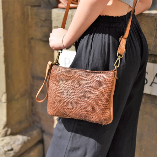 Braided Leather Handbag