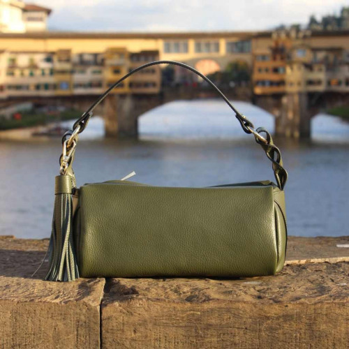 Sara Leather Bag Color Olive Green