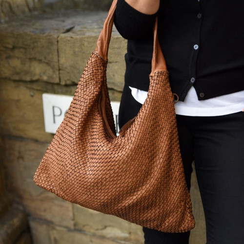 Distressed Leather Bag