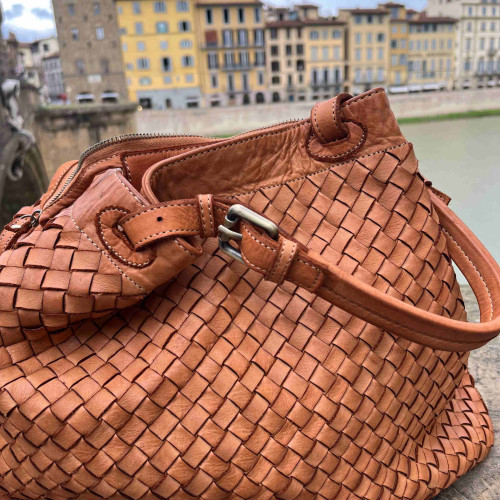 Borsa in Pelle Lavata