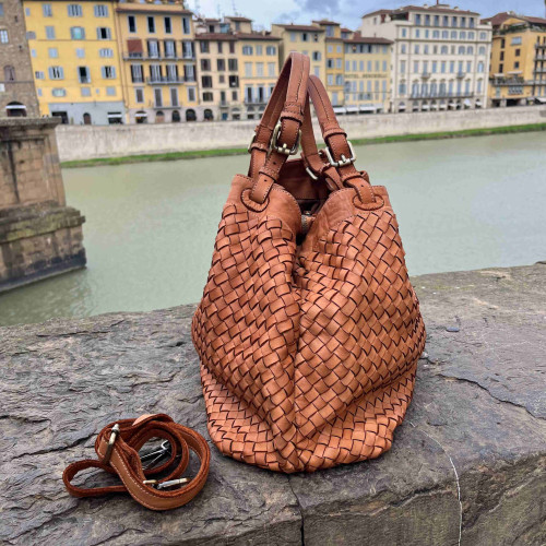 Borsa in Pelle Lavata