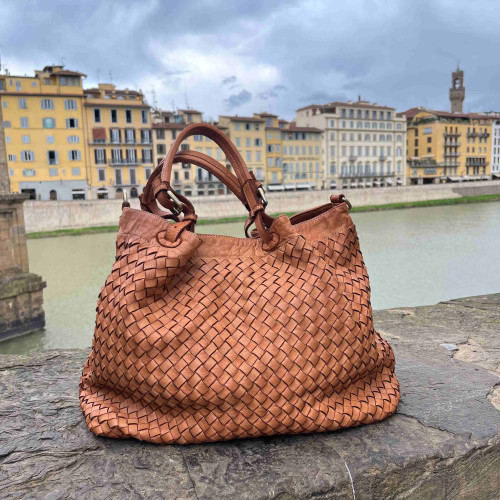 Borsa in Pelle Lavata