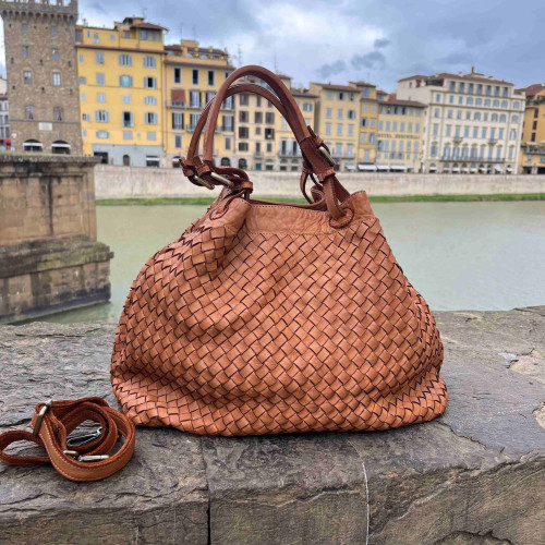 Borsa in Pelle Lavata