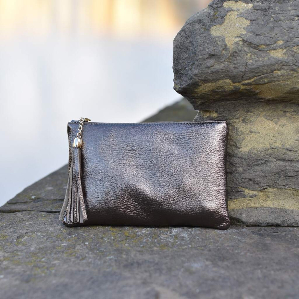 Handbag made of pebble grain calf leather