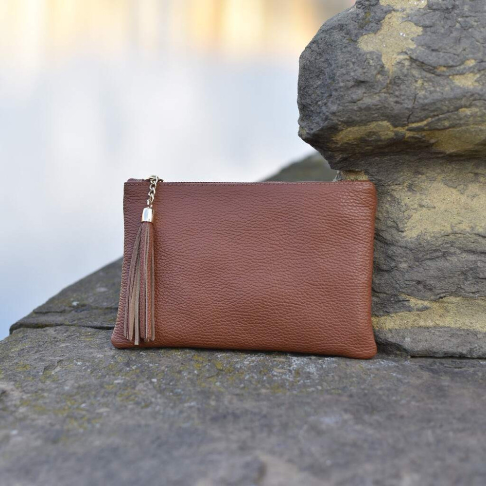 Handbag made of pebble grain calf leather