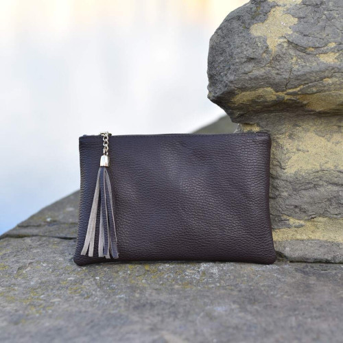 Handbag made of pebble grain calf leather