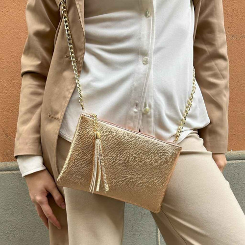 Handbag made of pebble grain calf leather