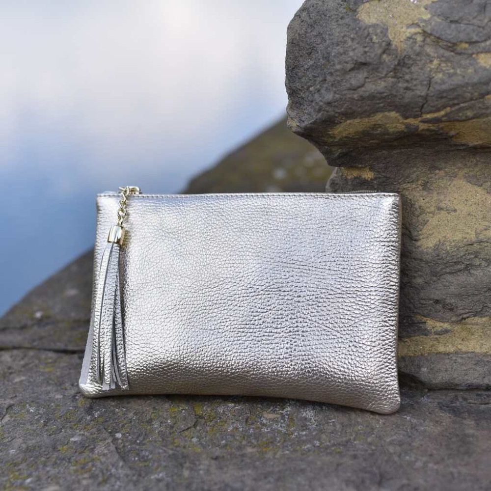 Handbag made of pebble grain calf leather