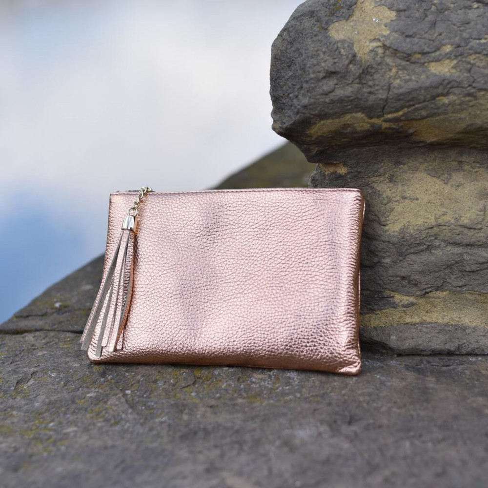 Handbag made of pebble grain calf leather
