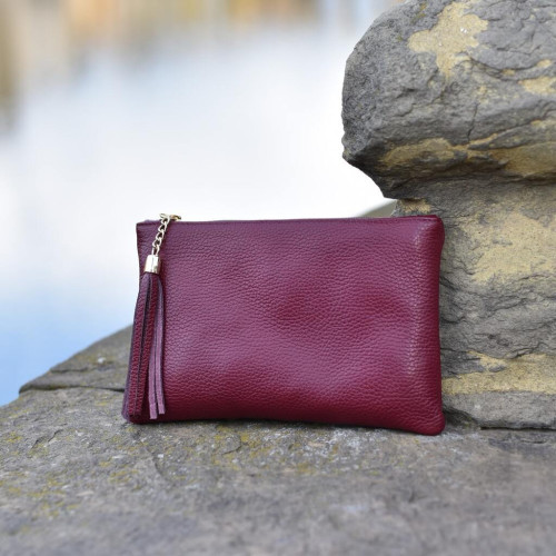Handbag made of pebble grain calf leather