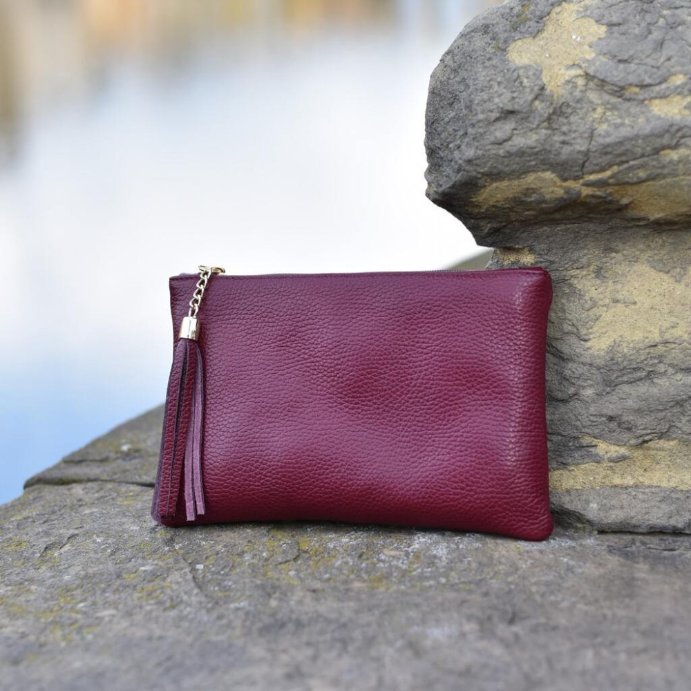 Handbag made of pebble grain calf leather