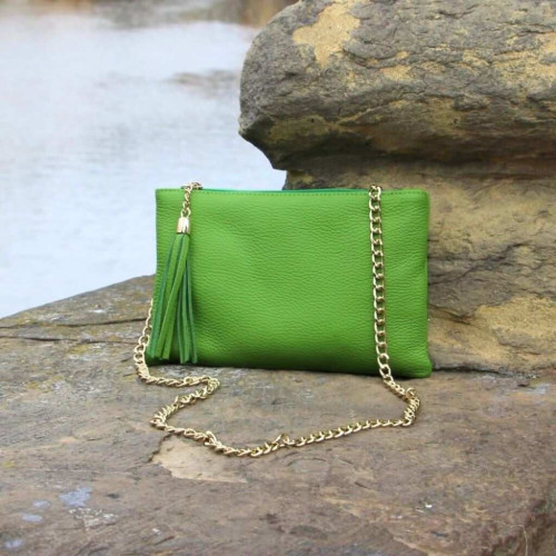 Handbag made of pebble grain calf leather