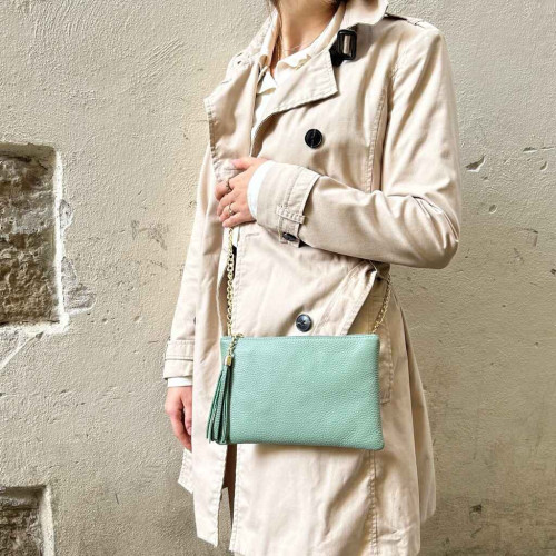 Handbag made of pebble grain calf leather