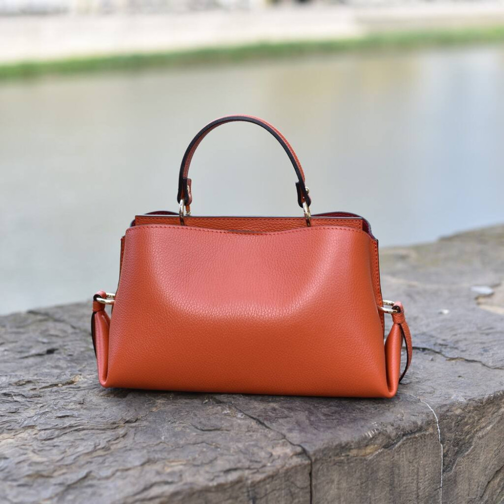 Calf leather handbags hot sale