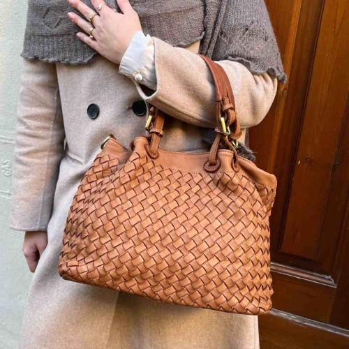 Borsa in Pelle Lavata