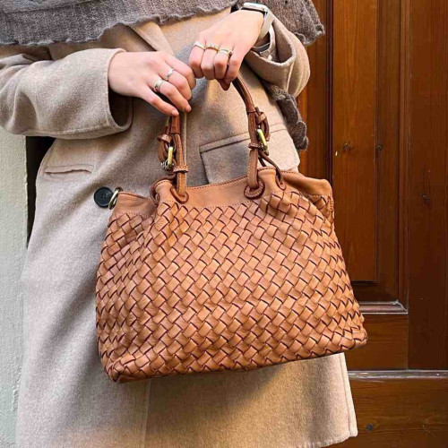 Borsa in Pelle Lavata