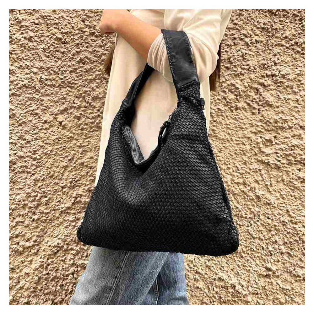 Distressed Leather Bag