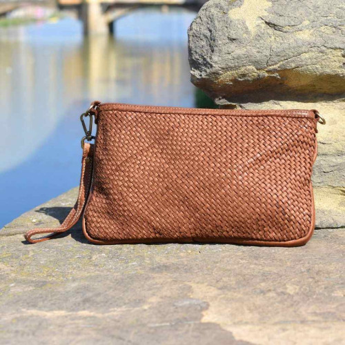 Braided Leather Handbag