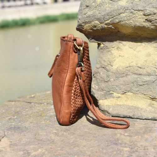 Braided Leather Handbag