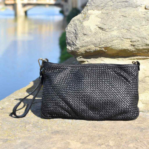 Braided Leather Handbag