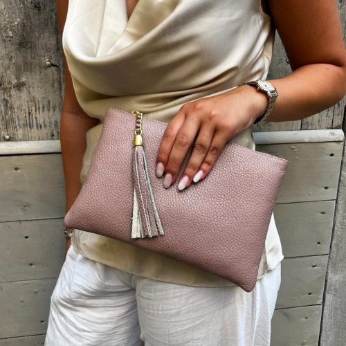 Handbag made of pebble grain calf leather