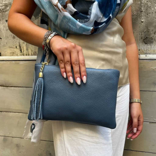 Handbag made of pebble grain calf leather
