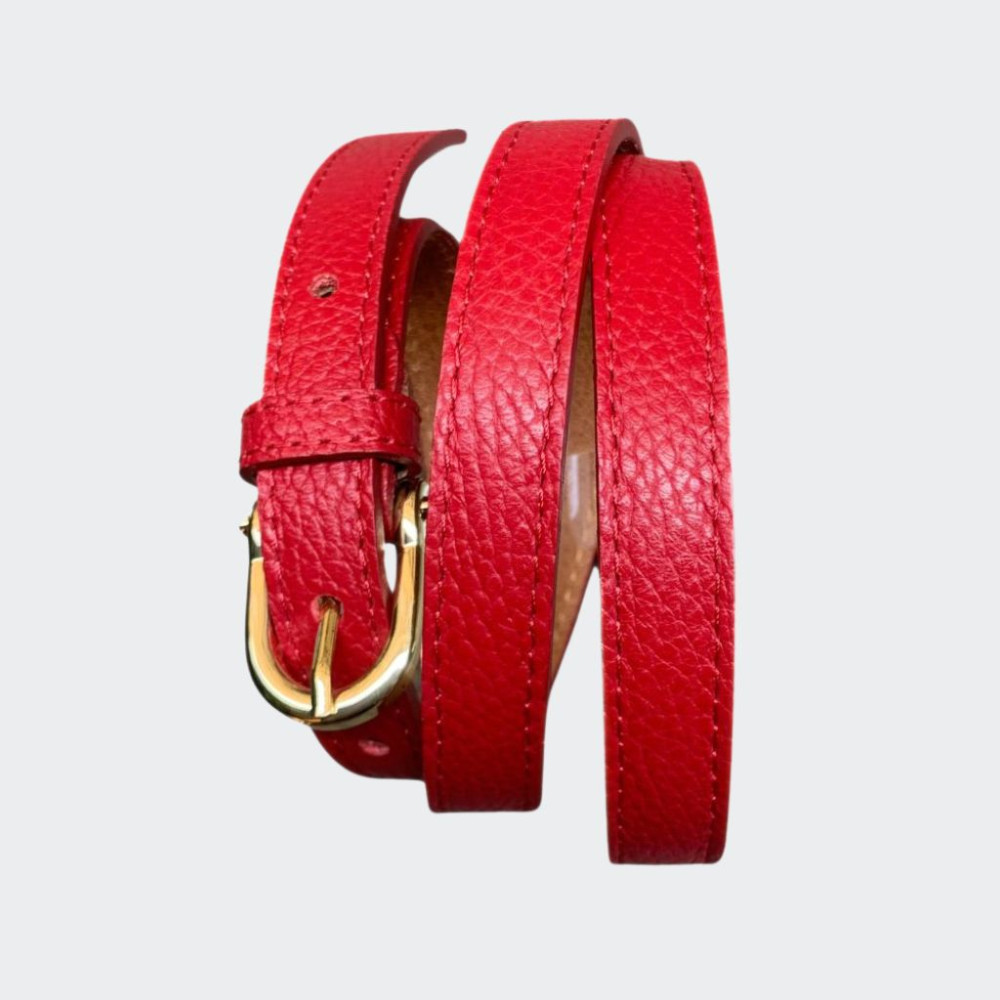 Women's leather belt