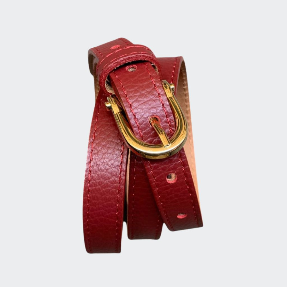 Women's leather belt