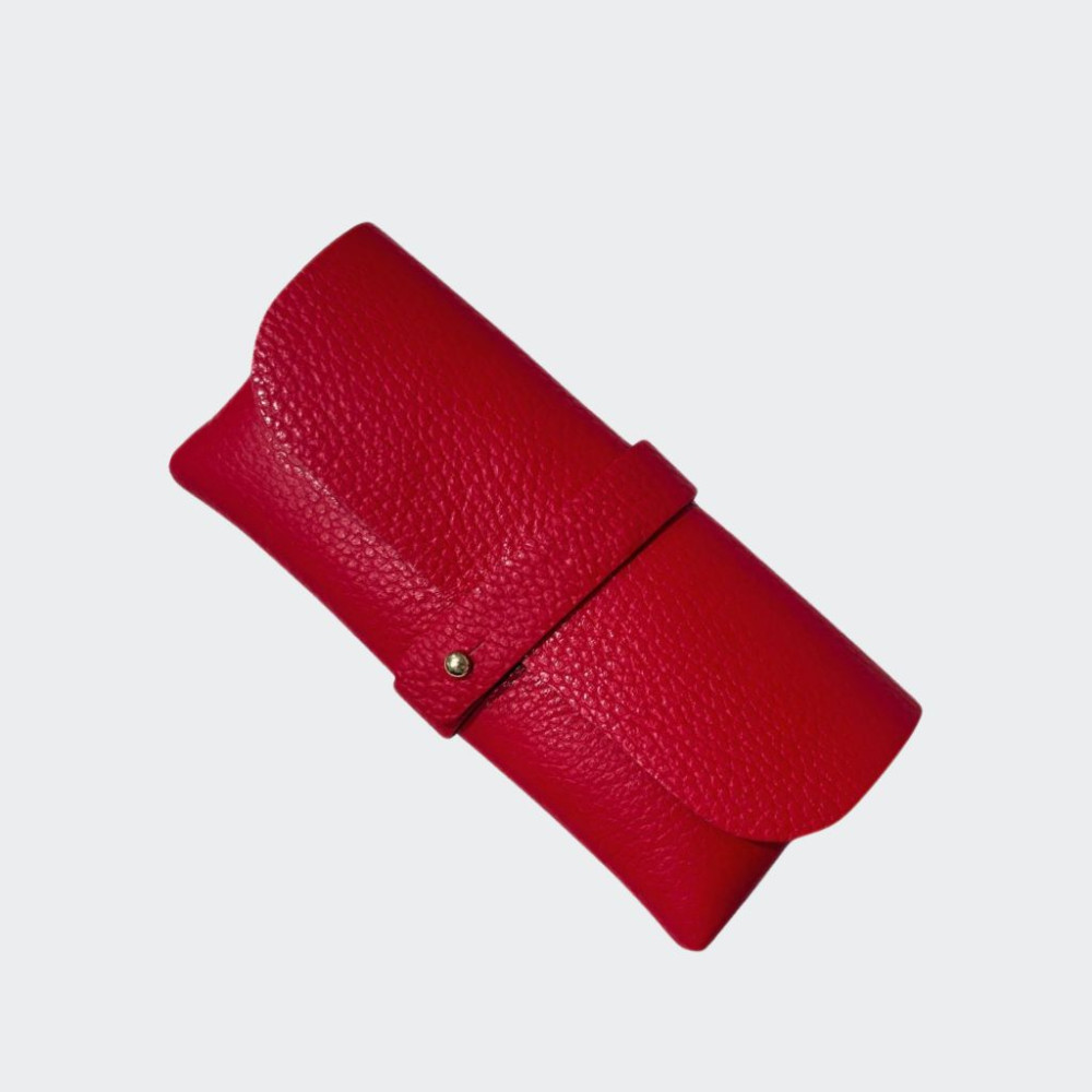 Calf leather glasses case